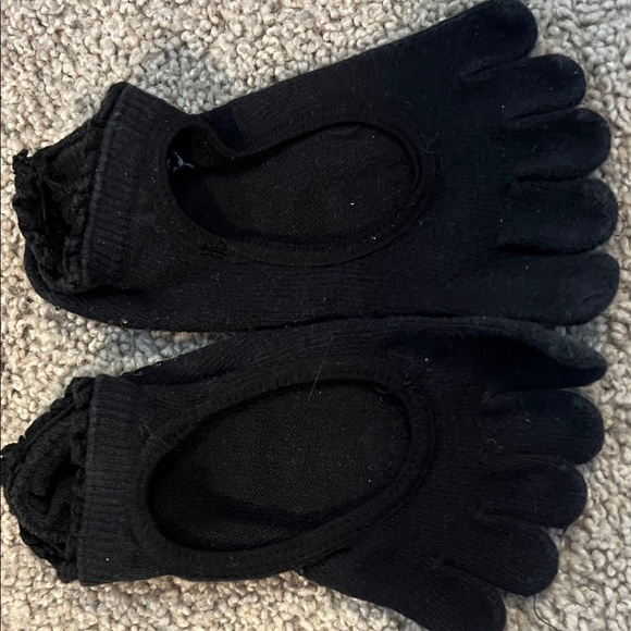 Toesox Women's Toe Socks Trio - Fuchsia, Black, Aqua - Picture 7 of 8